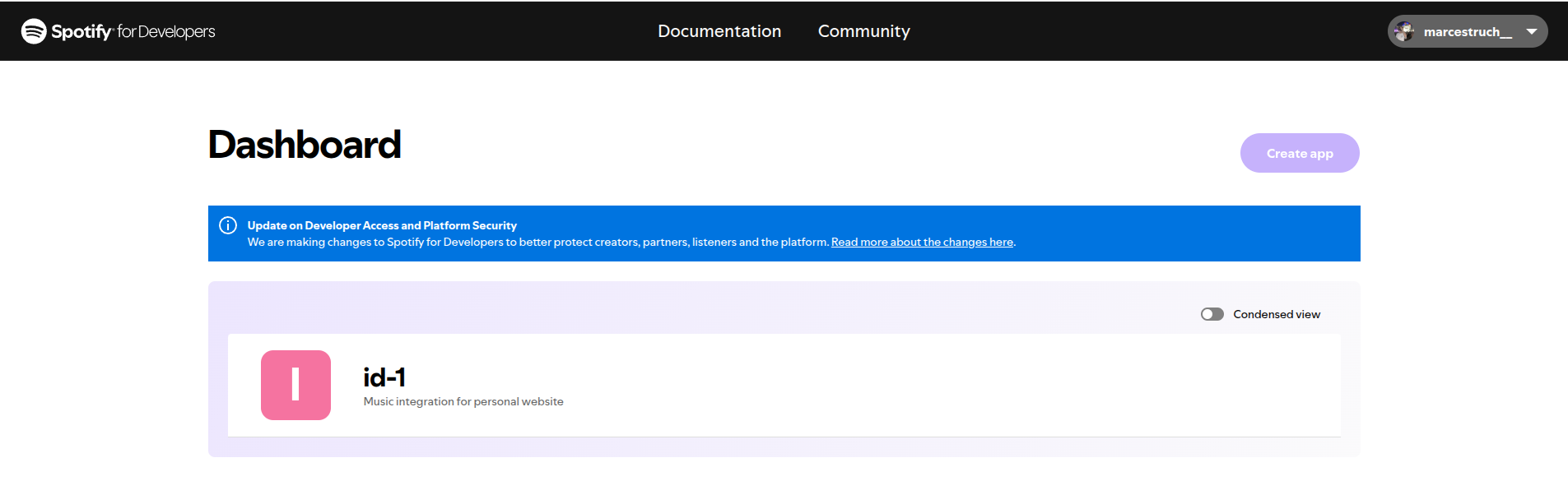 Spotify API Widget — imagen